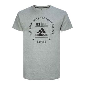 Футболка The Brand With The Three Stripes T-Shirt Combat Sports Adidas adiCL01 Интернет-магазин Ok-Sport.kz