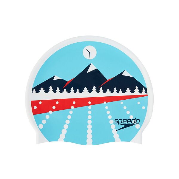 Шапочка для плавания рельефная детская Slogan Print Cap Speedo OK-KY26GT Интернет-магазин Ok-Sport.kz