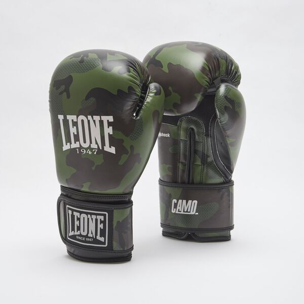 Перчатки боксерские CAMO GREEN Leone GN324 Интернет-магазин Ok-Sport.kz