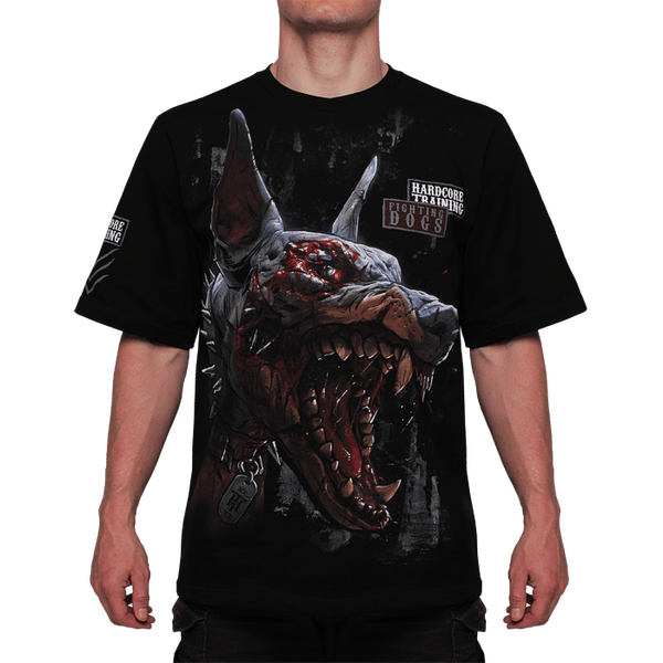 Футболка Hardcore Training Fighting Dogs Black Oversized Fit hctshirt0449 Интернет-магазин Ok-Sport.kz