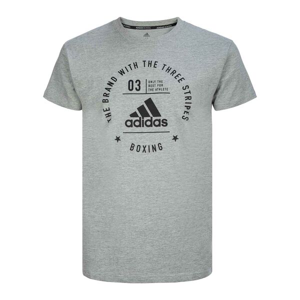 Футболка The Brand With The Three Stripes T-Shirt Combat Sports Adidas adiCL01 Интернет-магазин Ok-Sport.kz